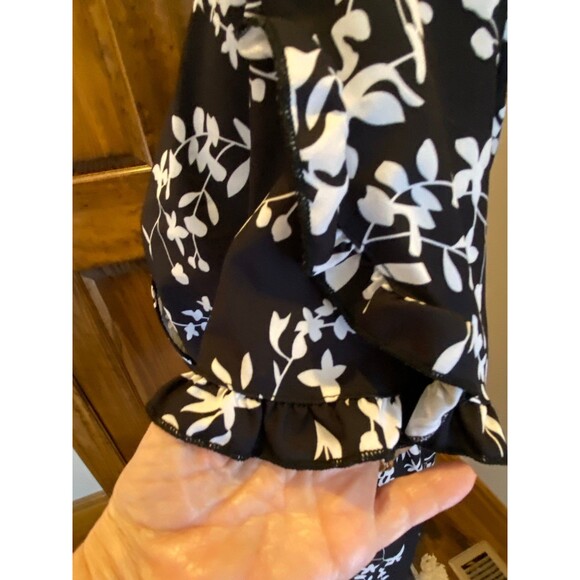 SHEIN Dress Plus Size 3X  22 to 24   w/ Faux Wrap  Short Sleeve  Elastic Waist - Picture 4 of 12